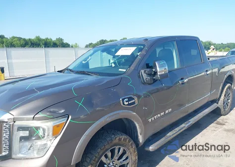 2016 Nissan Titan Xd Platinum Reserve Diesel from USA, damaged, VIN 1N6BA1F49GN506975